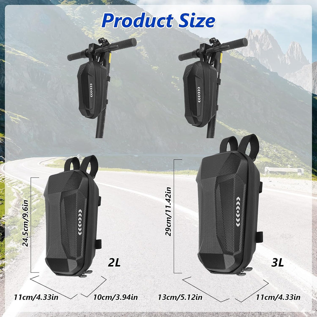 Electric Scooter Storage Bag, Hard Shell Front Bags, EVA Waterproof Scooter Front Carrying Bag, Handlebar Bag for Mijia M365 Pro Segway Ninebot E ES1/2/3/4
