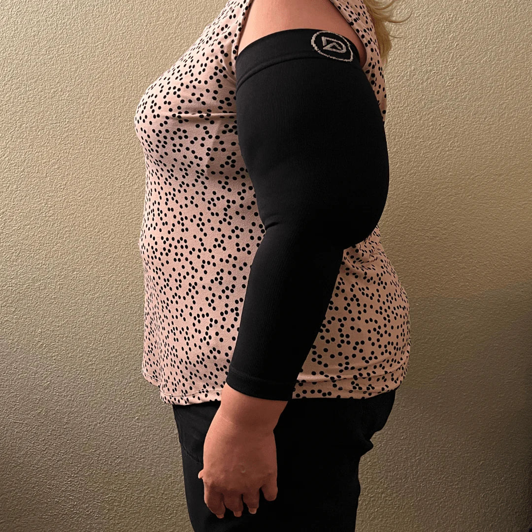 Plus Size Arm Compression Sleeves 20–30 Mmhg