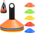 25/50/100Pcs Disc Cones, Agility Soccer Cones with Carry Bag and Holder, Soccer Cones for Sports Training, Football, Soccer, Basketball, Coaching, Practice Equipment, 5 Color