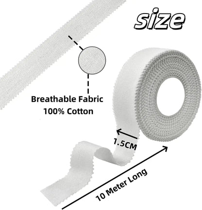3/6Pcs Athletic Tape for Fingers Feet Sweat Volleyball Tape for Jiu Jitsu Bouldering Rock Climbing1.5Cm (White) Easy Tear