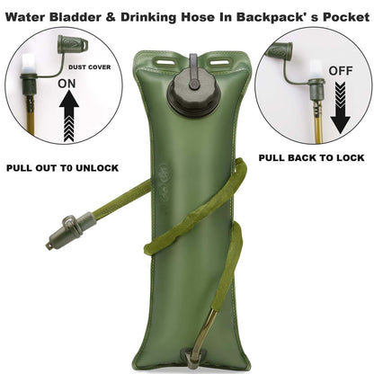 Cycling Hydration Bladder - 3L Leakproof Water Bag for Backpacks (BPA Free) USA