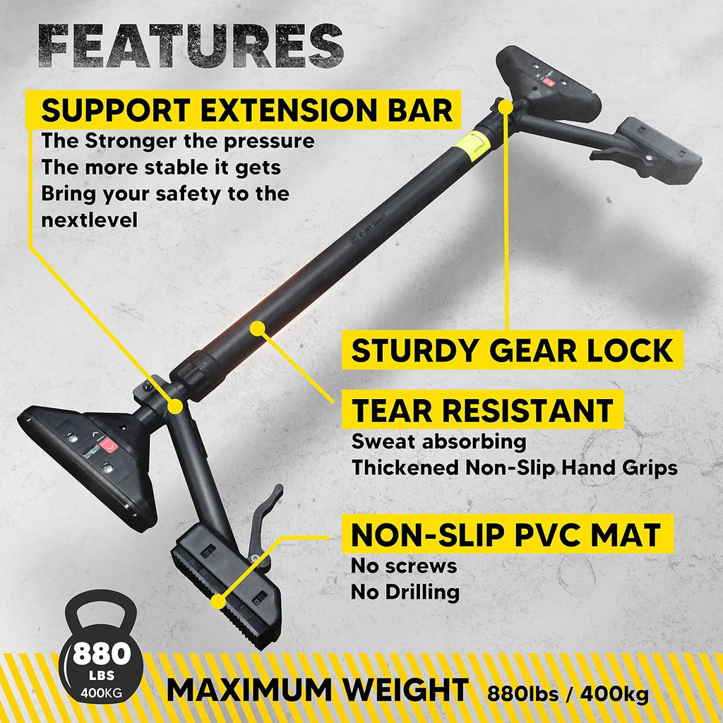 Pull up Bar/Chin up Bar Upper Body Workout Bar, Super Load-Bearing: Dual Security Locking, Two-Way Support