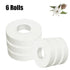 3/6Pcs Athletic Tape for Fingers Feet Sweat Volleyball Tape for Jiu Jitsu Bouldering Rock Climbing1.5Cm (White) Easy Tear