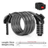 Xunting 54Cm/78Cm/110Cm Bike Lock Electric Password Steel Wire Cable Lock Combination for Anti-Theft Lockscycling Accessories