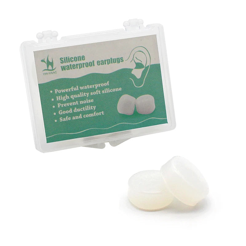 Anti Noise Silicone Earplugs Waterproof Swimming Ear Plugs for Sleeping Diving Surf Soft Comfort Natation Swimming Ear Protector