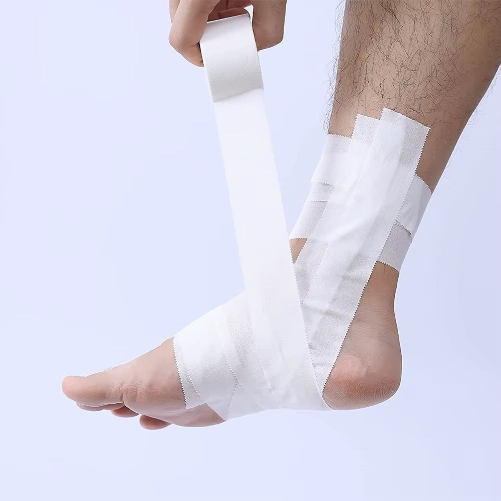 White Athletic Tape -Strong Adhesive Sports Tape No Sticky Residue Easy Tear Athletic Tapes &amp; Wraps,Gymnastics Tape for Athletes