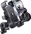 Bike Phone Holder Handlebar,Motorcycle Phone Mount,Atv Cell Phone Clamp,Scooter Phone Clip for Iphone 15 Promax14 13 12Plus, Samsung S24 Ultra S23 and More 4.7"" to 7.0"" Inch Phone