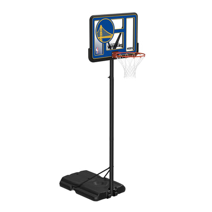 NBA Golden State Warriors 44" Portable Basketball Hoop with Wheels - 7.5 to 10 Ft Adjustable Height