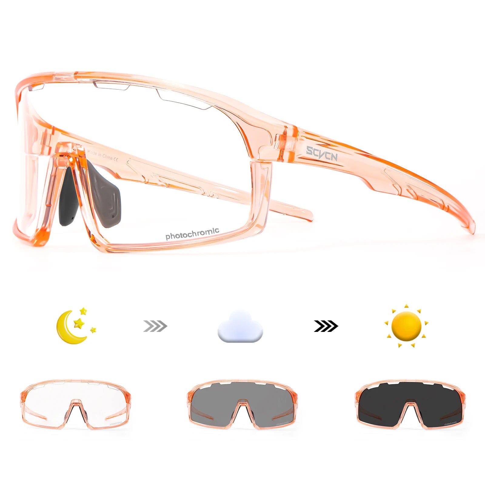 Photochromic Cycling Glasses Outdoor Sports Running Sunglasses Women UV400 Bicycle Goggles Men MBT Cycling Sunglasses
