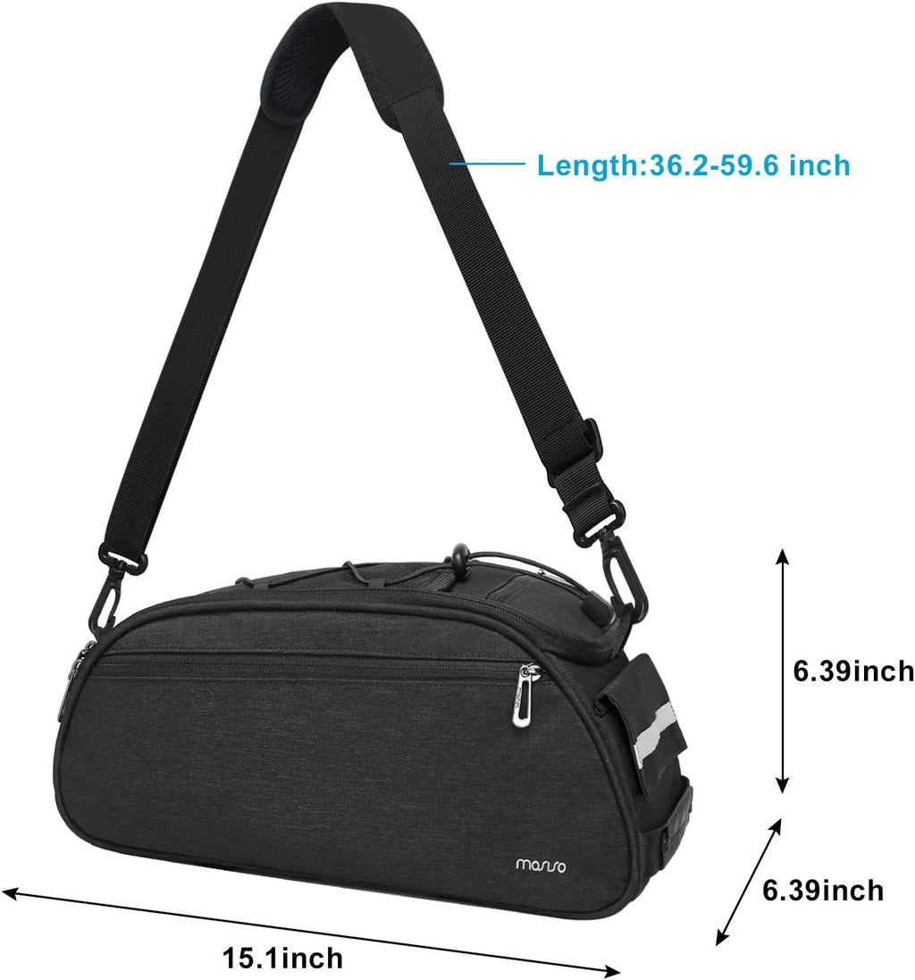 Bike Rack Bag, Waterproof Bicycle Trunk Pannier Rear Seat Pouch | Cycling Bike Carrier Backseat Storage Luggage Saddle Shoulder Bag