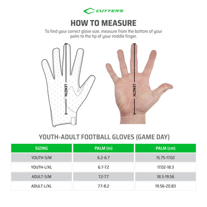 , Game Day Elite Football Receiver Gloves, Youth, L/XL, White Diamond