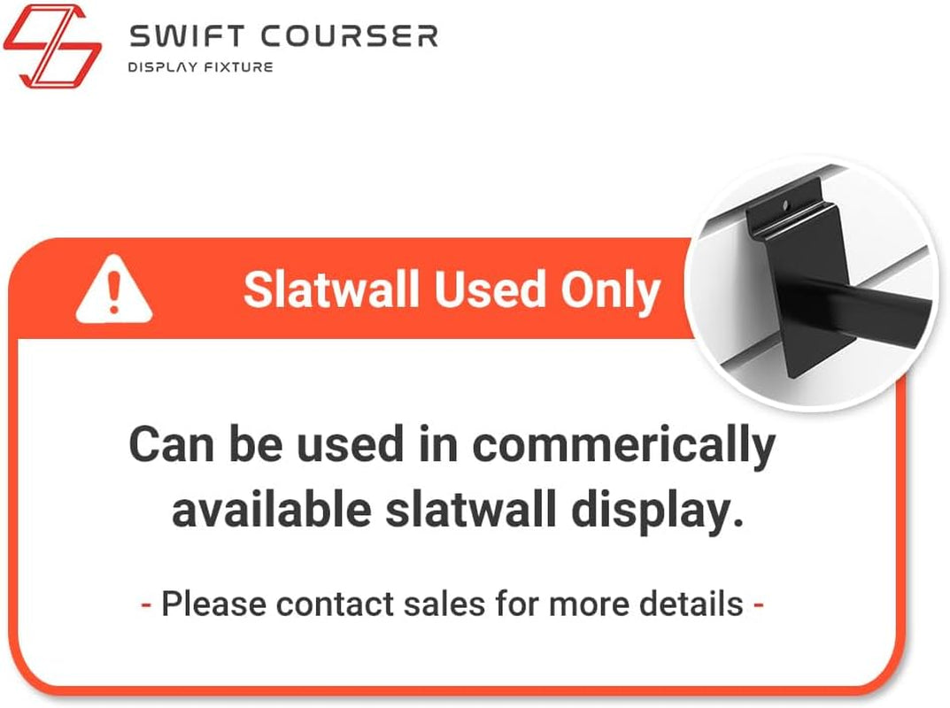 Baseball Bat Holder to Hold 6, 8, 12 Bats, Sports Softball Bat Slatwall Storage Vertical Display Rack, Slatwall Accessories (12 Bats Holder - 2 Pack, Black)