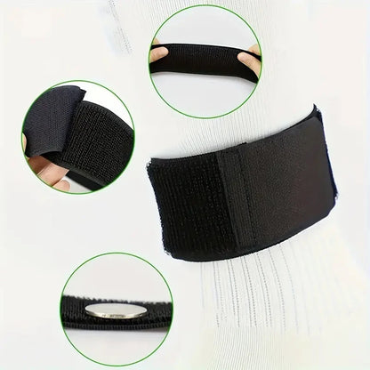 5-Piece Set of Outdoor Sports Football Socks + Shin Guards + Shin Socks + Bandages + Storage Bag