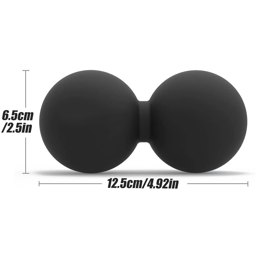 1Pc Peanut Massage Ball - Double Lacrosse Massage Ball &amp; Mobility Ball for Physical Therapy for Trigger Point Therapy,Recovery