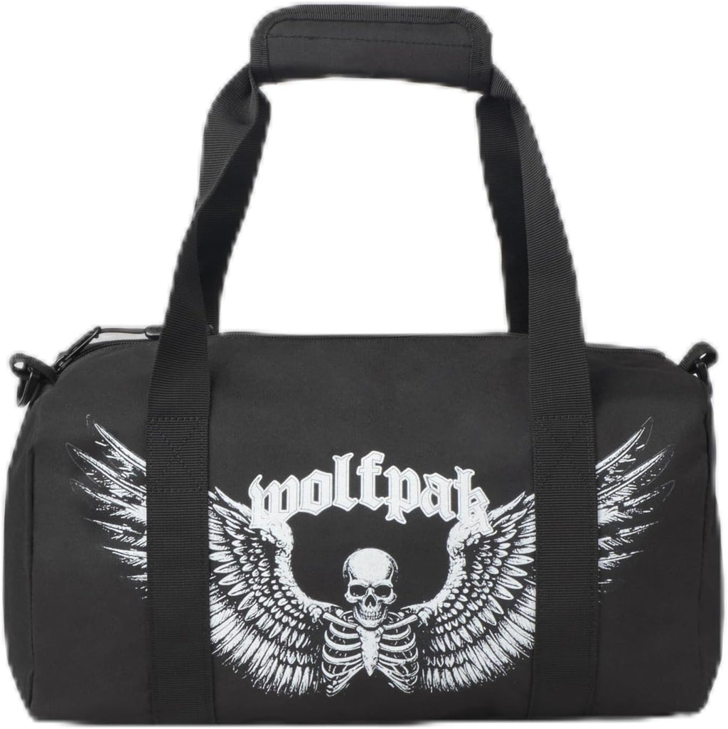 11L Mini Duffle Bag Water-Resistant Gym Travel Duffle (Deathwing) | 180° Full Opening, Waterproof 900D Oxford, Shoe Compartment, YKK® Zippers, Adjustable Shoulder Strap, 11L Capacity