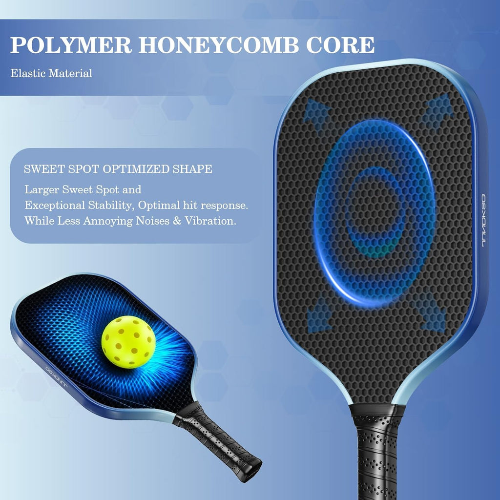 Pickleball Paddles Set of 2 - Composite Carbon Fiber Pickle Ball Paddle - USAPA Approved Pro Pickle Racket - Portable Outdoor Sports Equipment - Men'S and Women'S Training or Game Gift Set