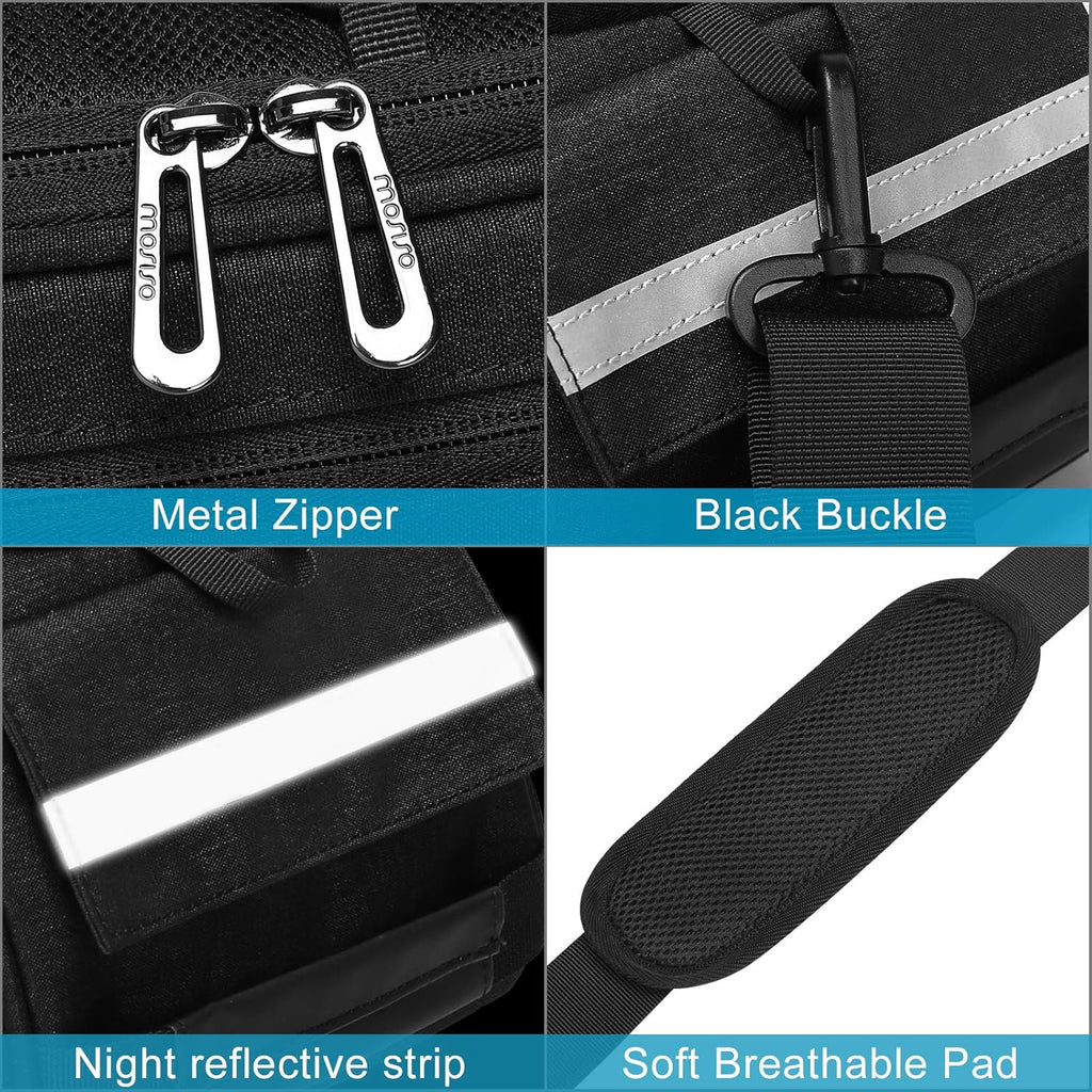 Bike Rack Bag, Waterproof Bicycle Trunk Pannier Rear Seat Pouch | Cycling Bike Carrier Backseat Storage Luggage Saddle Shoulder Bag