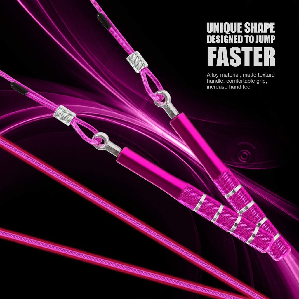 Jump Rope,  Speed Jumping Rope for Training Fitness Exercise, Adjustable Adults Workout Skipping Rope for Men, Women, Kids, Girls