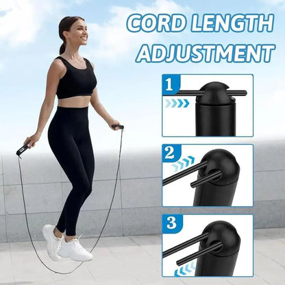 Smart Gravity Ball Jump Rope - Cordless Skipping with Digital Counter, Adjustable Weight for Home/Gym Workouts,Parent-Child Interaction, Valentine&