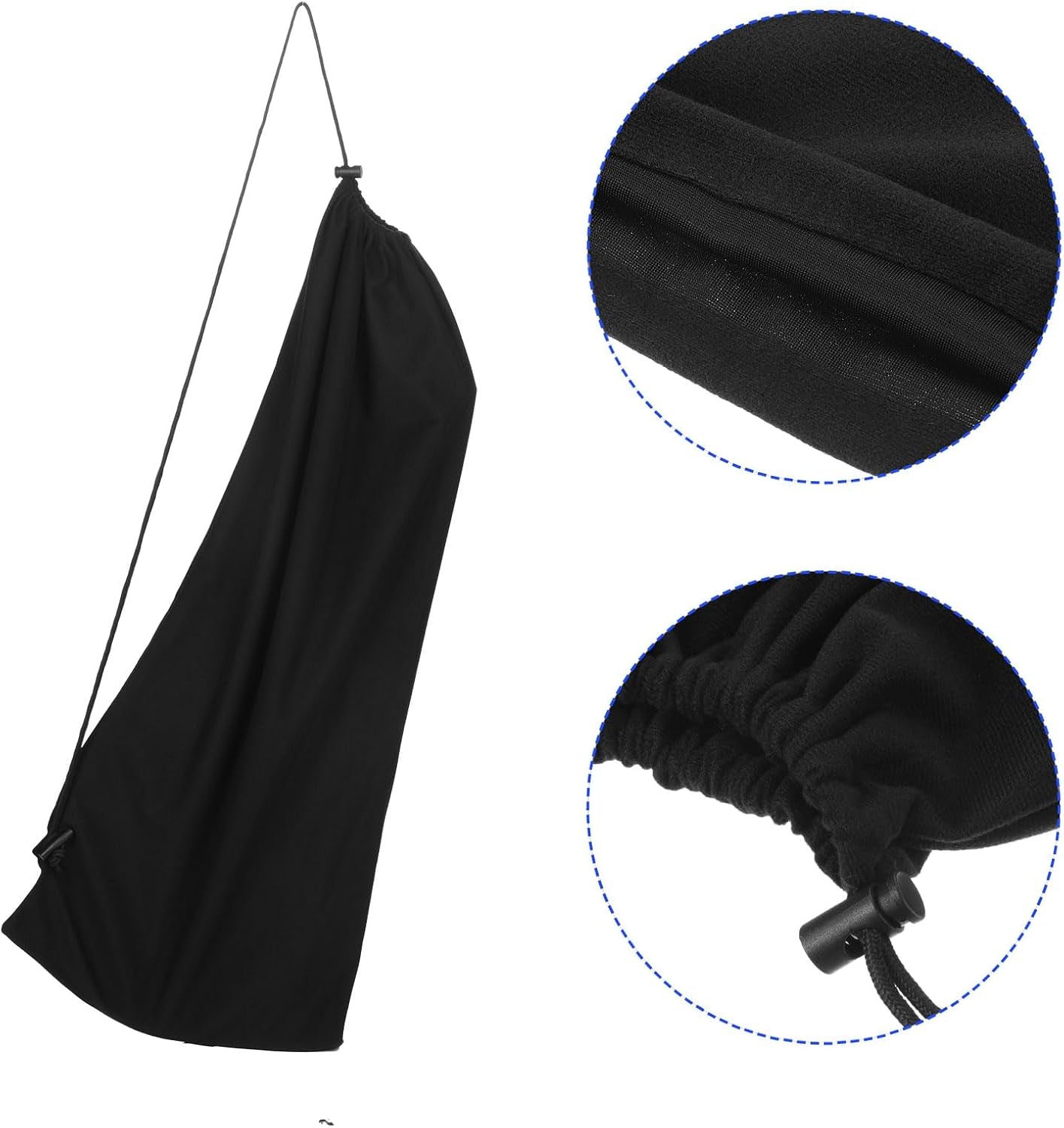 Tennis Racket Cover Bag - Velvet Pouch Tennis Racquet Bag, Single Shoulder, Apply to Tennis Sports (82 X 34 Cm, Black)