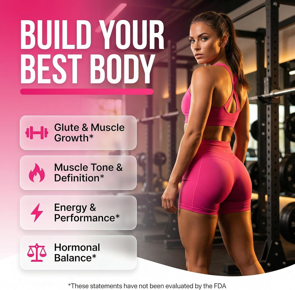 Creatine for Women | Creatine Monohydrate + BCAA Powder Myo-Inositol Collagen Biotin Hyaluronic Acid Folate L Glutamine Vitamin D3 Iron Zinc D-Chiro-Maca Digestion Shelf Builder by Clean Nutra