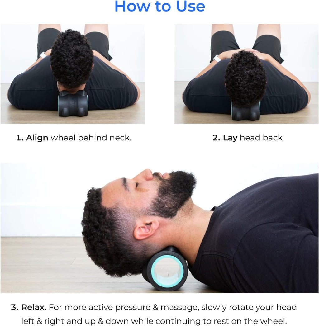 Wheel XR 4" Neck Wheel for Headache and Tension Relief, Mint | Neck Roller and Head Stretcher, Suboccipital Release Wheel, Tension Headache Massager, 4 Inch
