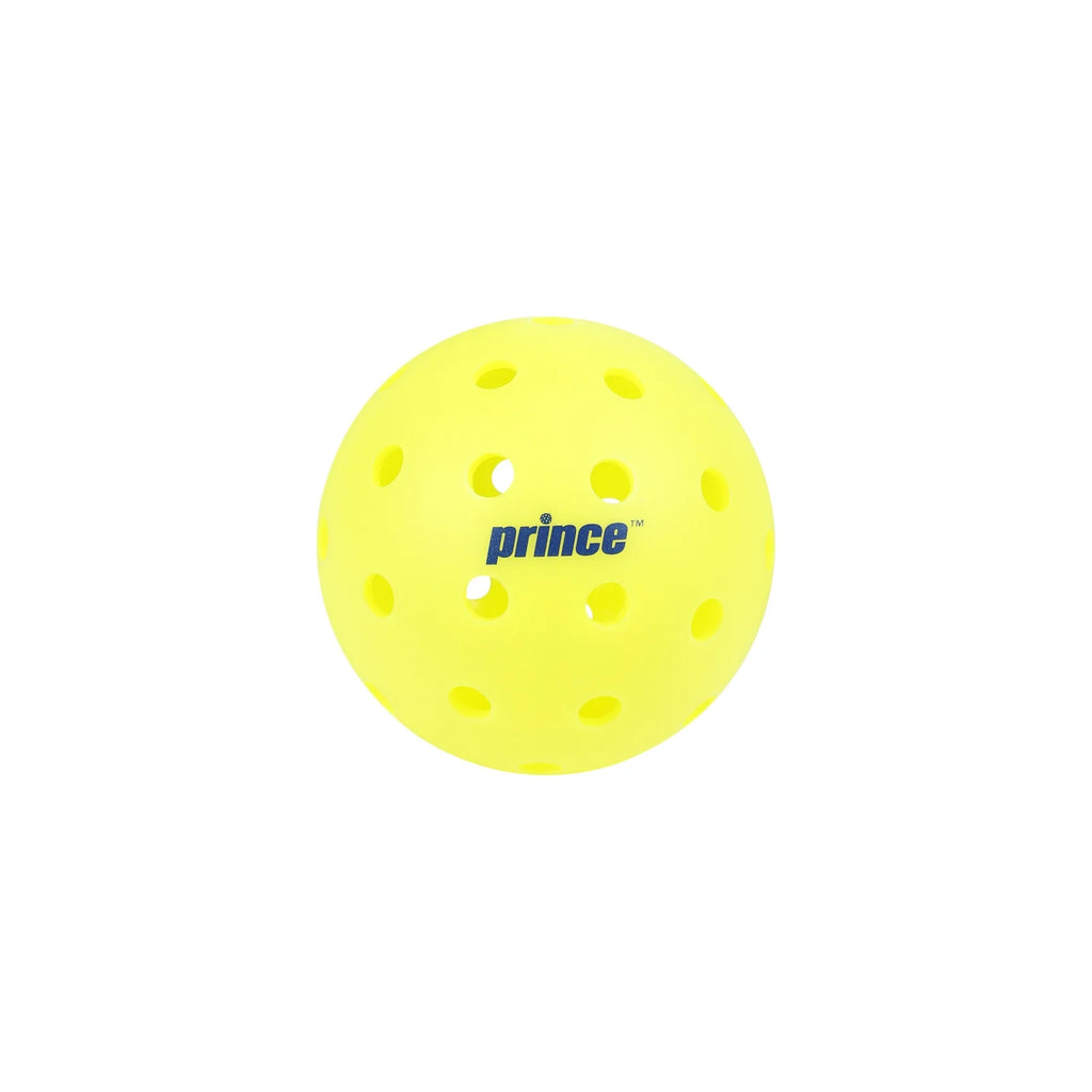 Outdoor Pickleball Balls – 12 Pack with Mesh Bag, USA Pickleball Approved, 40-Hole Precision Design, High-Visibility Neon Yellow