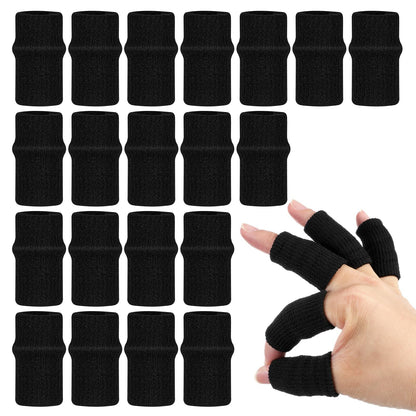 20 Pcs Breathable Finger Brace Elastic Sports Finger Compression Sleeves