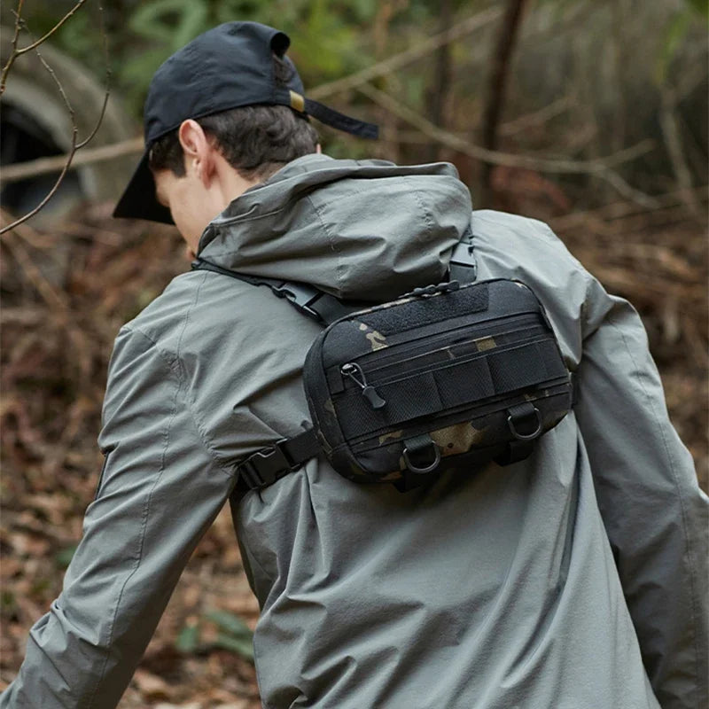 Tactical Chest Bag for Men Waterproof Climbing Camping Camouflaged Backpacks Outdoor Travel Backpack Fanny Pack Cycling Sack