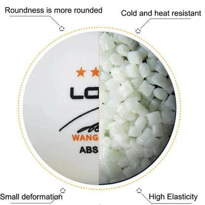 50/100PCS  Table Tennis Balls 3 Star 40+ New ABS Plastic Material Ping Pong Balls with Seam Club Training Ping Pong Balls