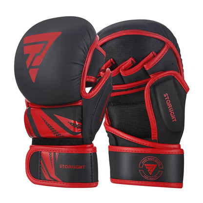 Professional MMA Boxing Gloves PU Leather MMA Fighting Martial Arts Boxing Gloves Karate Muay Thai Training Gloves Men&