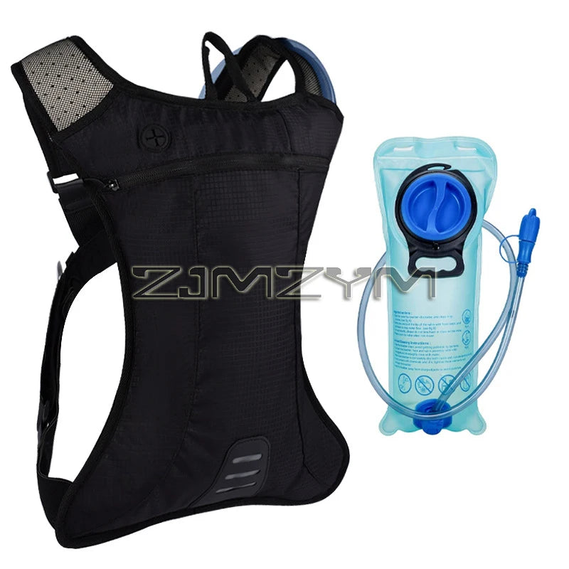 Waterproof Hydration Backpack Comfortable Breathable Sport Water Bag Backpacks with 2L Water Bag for Running Cycling Tourism