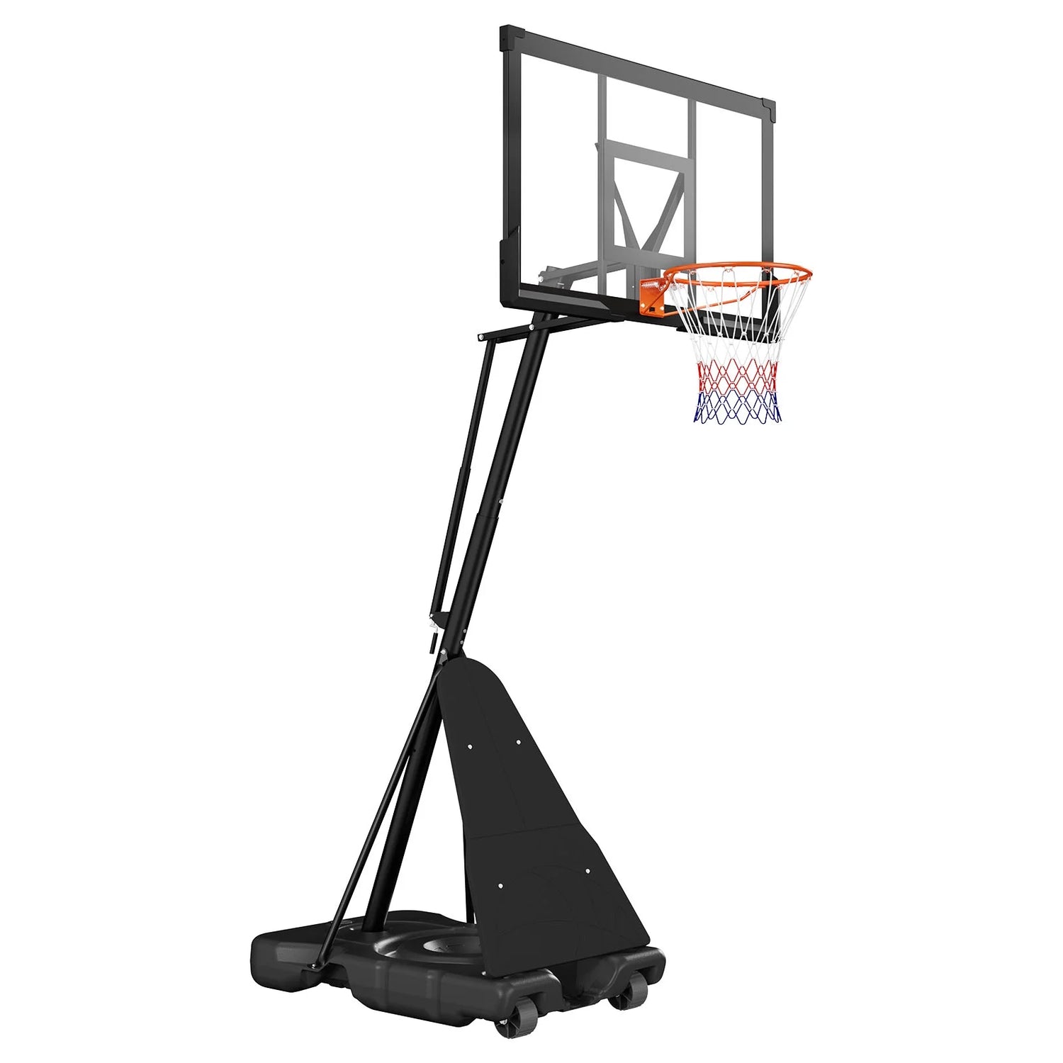 Portable Basketball Hoop with Adjustable Height Outdoor – 10 Ft, 85 Lbs