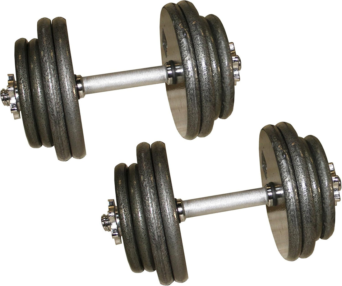 Ader Gray Adjustable Dumbbells- 40, 45, 50, 55, 60, 80 LB