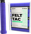 ADV Felttac Tennis Racket Grip Tape - Absorbent Dry Non-Slip Overgrip | Dry Felt Finish for Sweaty Hands, Absorbs Instead of Wicking, Replaces Worn Racquet Handle Grip, Installs in a Minute