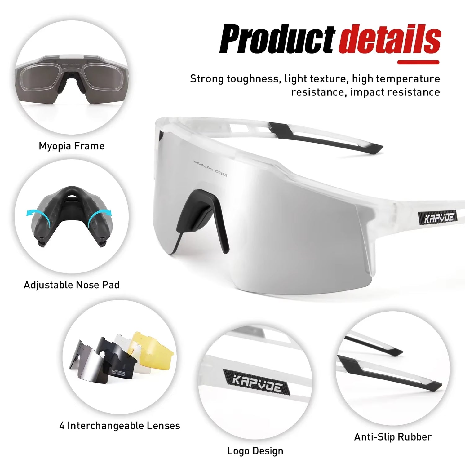 UV400 Sport Men Cycling Sunglasses MTB Sunglasses Eyewear Mountain Bike Sport Cycling Glasses Outdoor Cycling Goggles