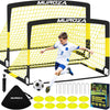 Soccer Goal, Kids Soccer Goals for Backyard Set, Pop up Soccer Net | 2 Pack Portable Soccer Nets with Soccer Ball, Cones, Training Equipment for Youth Toddler Indoor Outdoor Sports Games