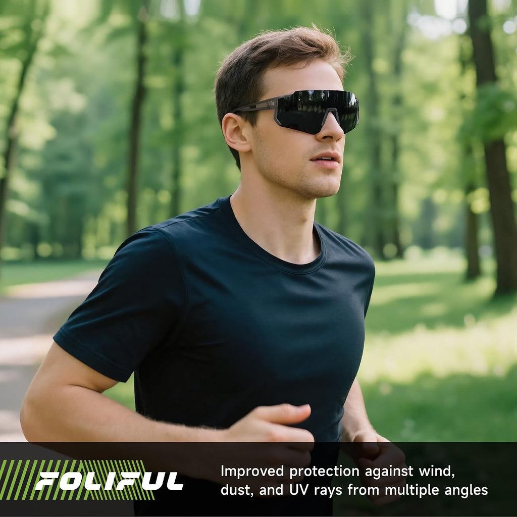 Sports Polarized Sunglasses Men Women for Running Baseball Hiking | 3 Pack Lightweight Sun Glasses with UV Protection for Cycling Fishing