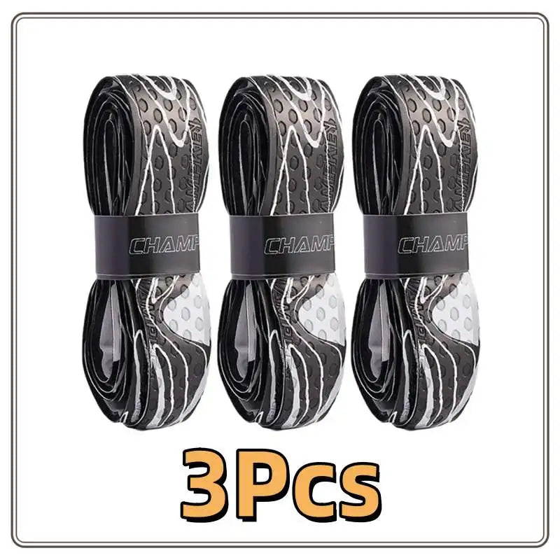 3Pcsx1M Bat Grip Tape for Baseball Absorbs Sweat Tennis Grip Racket Handle Grip PU Anti-Skid Overgrip Tape for Pickleball