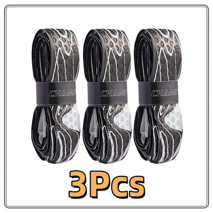 3Pcsx1M Bat Grip Tape for Baseball Absorbs Sweat Tennis Grip Racket Handle Grip PU Anti-Skid Overgrip Tape for Pickleball