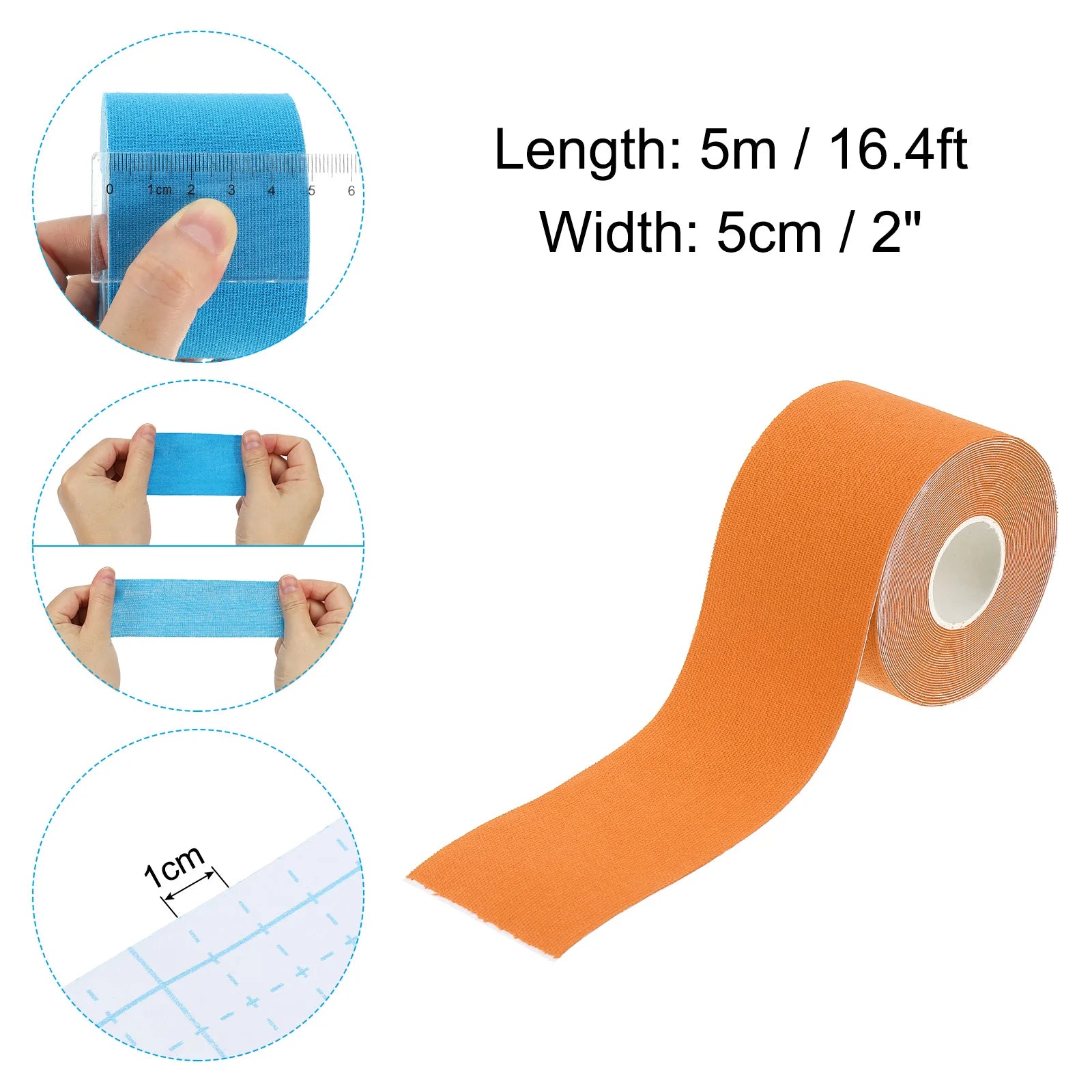 5Cm Aerial Hoop Tape Athletic Tape Adhesive Non-Slip Grip Tape Yoga Rig Sport Tape for Wrapping Exercises Gymnastics 16.4Ft