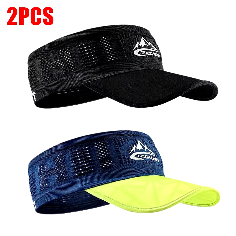 Summer Sun Hats Running Caps for Men Women Quick Dry Breathable Mesh Visor Hat Top Empty Tennis Golf Cycling Hat Baseball Cap