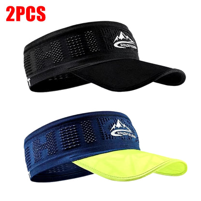 Summer Sun Hats Running Caps for Men Women Quick Dry Breathable Mesh Visor Hat Top Empty Tennis Golf Cycling Hat Baseball Cap