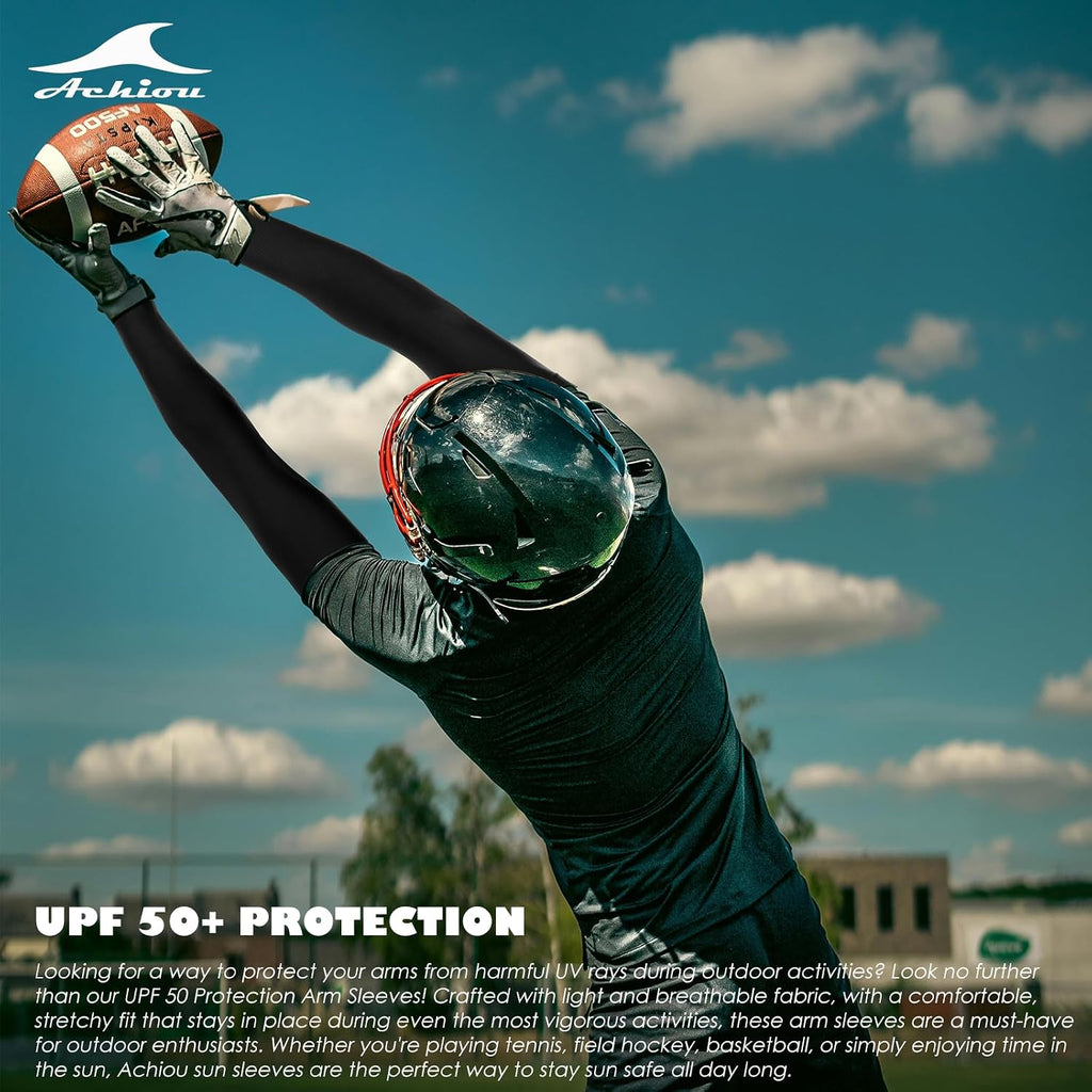 Arm Sleeves for Men Women, Sun Sleeves UV Protection Cooling Sports | Compression,Tattoo Sleeve Cover, Thumb Hole Design,Tattoo Cover Up, UPF 50+, Versatile Use for Basketball Football Volleyball