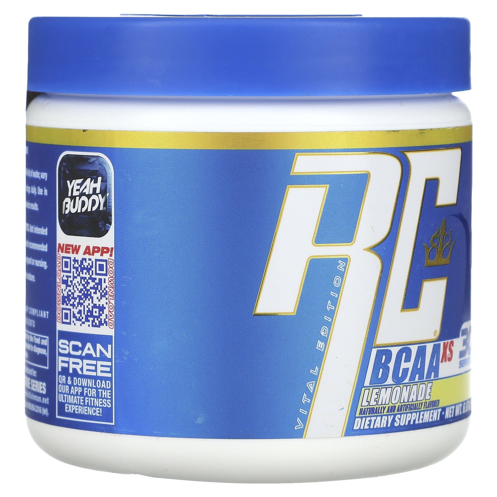 Ronnie Coleman Vital Edition, BCAA XS, Lemonade, 6.67 Oz (189 G)