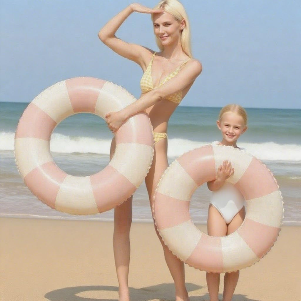 Pool Floats Swimming Rings for Kids, Age 5-10 Inflatable Swim Tubes Ring Toys with 11" Inner, Beach Inflatable Tubes Floaties Toys for Kids Adults