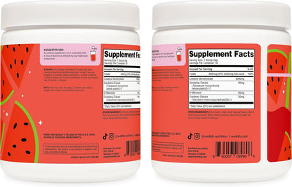 Creatine for Women - Creatine Monohydrate with Dandelion &amp; Cranberry Extract (50 Servings, Watermelon Slush)