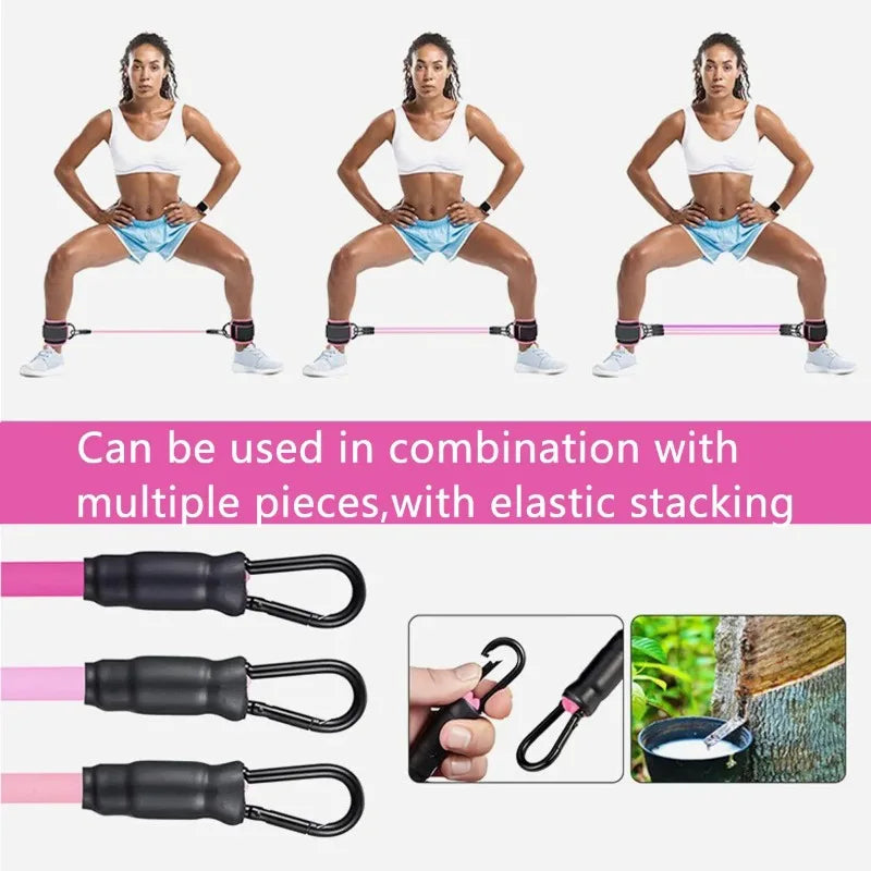 Ankle Bands Resistance Bands for Leg Butt Training Legs Resistance Bands with Ankle Strap for Women &amp; Men Glutes Workout