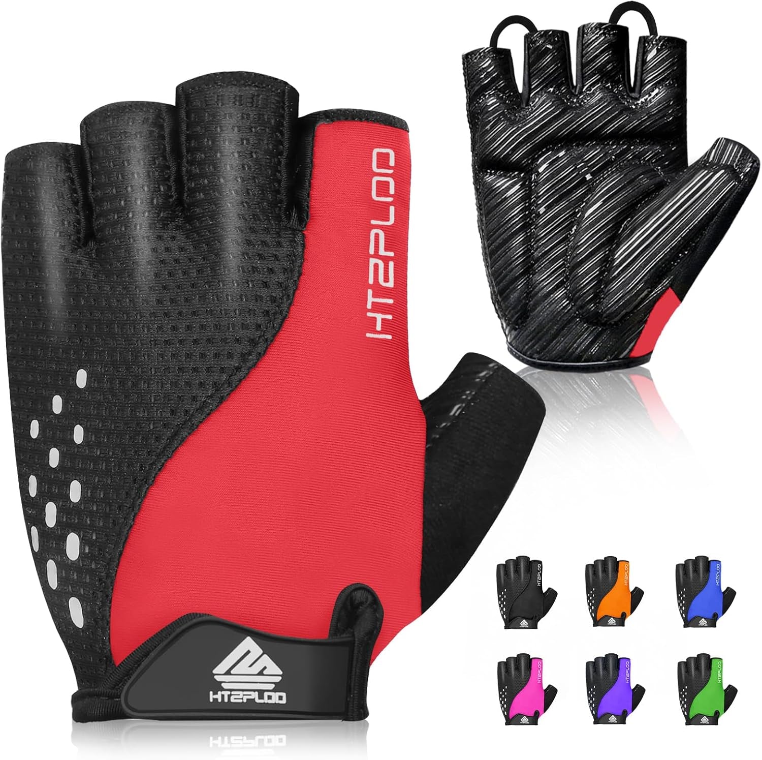Bike Gloves Cycling Gloves Biking Gloves for Men Women with Anti-Slip Shock-Absorbing Pad,Light Weight,Nice Fit,Half Finger Bicycle Gloves