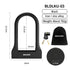 XUNTING Bicycle U-Shaped Lock Safety Lock for Bicycle Accessories for Motorcycle Electric Scooter Mountain and Road Bike Lock